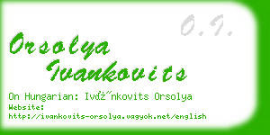 orsolya ivankovits business card